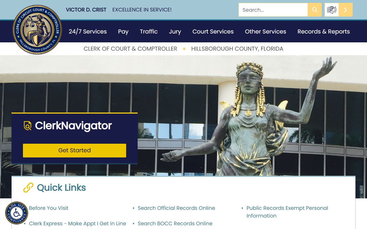 Hillsborough County Clerk marriage records page serving Riverview residents